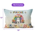 thumbnail image 4 of American Shorthair Celebrates Rainbow Pride Month LGBT LGBTQ+ Pillow Cushion Double Sided Cat Lover Kitten Owner Gifts Throw Pillow - 01003, 4 of 4