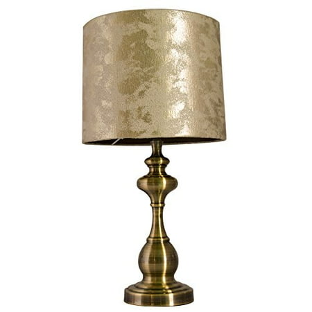 18 5 Retro Noble Golden Copper Table Lamp Tootoo Star Metal Base Best Desk Lamps For Office Bedroom Living Bed Room Decor Bedside Nightstand Light With Shade Walmart Canada