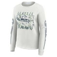thumbnail image 2 of Women's WEAR by Erin Andrews  White Seattle Seahawks Graphic Waffle Long-Sleeve T-Shirt, 2 of 4