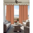 thumbnail image 4 of Pure Tangerine Blackout Curtains 90 Inches Long for Bedroom, Simple Solid Color Thermal Insulated Room Darkening Black Out Window Curtain Panels Grommet Drapes for Living Room, 4 of 8