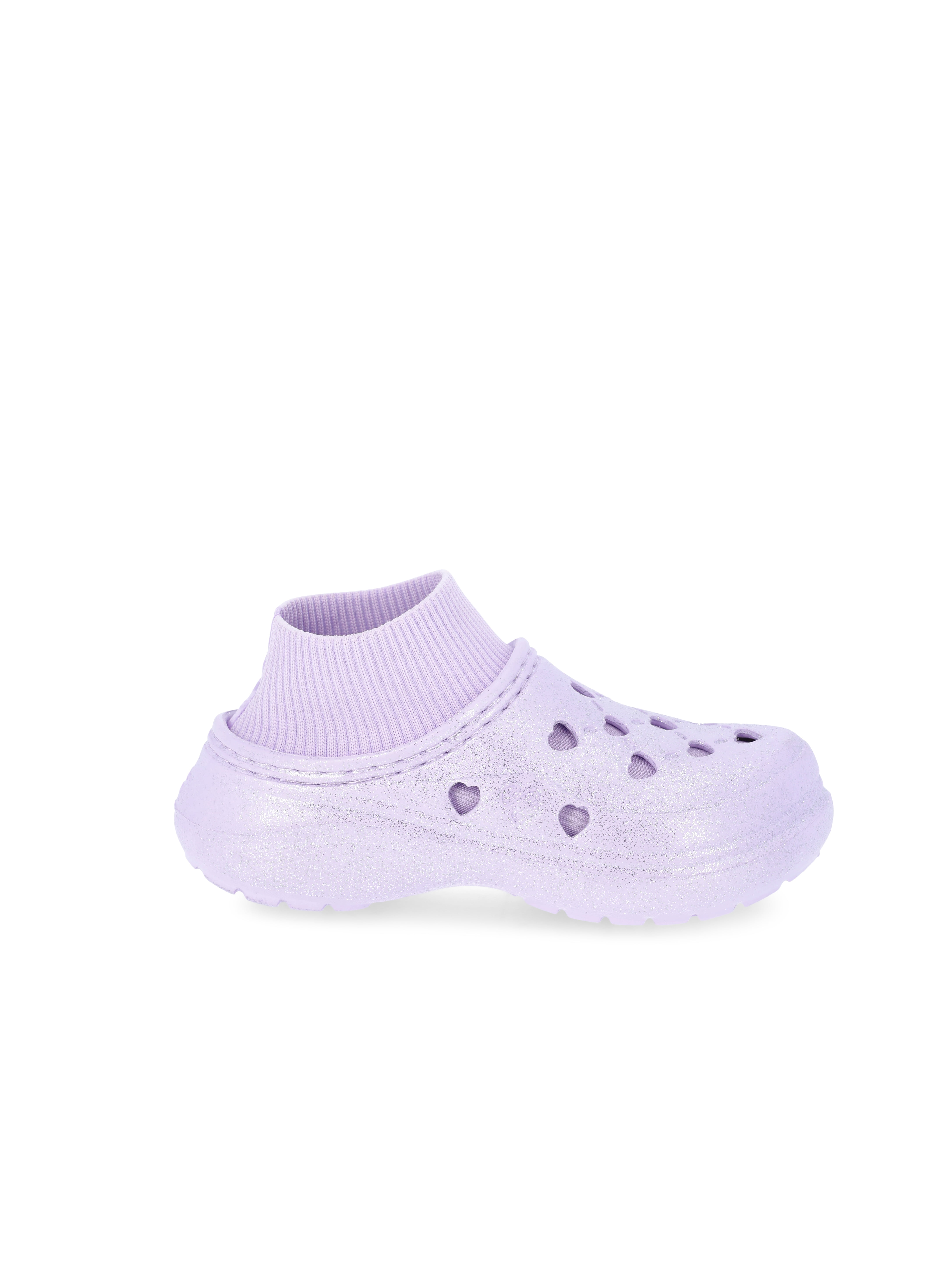 Justice Little & Big Girl Glitter Sock Clog
