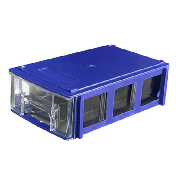 Thinsony 1/2/3/5 Plastic Convenient And Easy To Storage Boxes For Desktop Stackable Storage Hardware Drawers blue 140*93*40mm 1 Pc