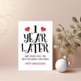 thumbnail image 3 of Anniversary Card RUALOVE Happy 1st Anniversary for Him Her, 3 of 7