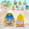 thumbnail image 3 of JeashCHAT Easter Table Decorations Wooden Centerpiece Signs for Dining Room Table Easter Bunny for Spring Holiday Easter Party Decor Ornament Indoor Outdoor Garden Yard Lawn Party Supplies, 3 of 3