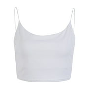 Angle View: Summer Ladies Tops BLACKPINK JENNIE Casual Vest Sleeveless Solid Color Sexy Camisole Top