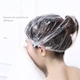 thumbnail image 6 of Disposable Shower Caps 100 Pcs Shower Caps For Women Bath Caps Larger Thick Clear Elastic Hair Cap For Women Kids Girls Spa Hotel And Hair Salon Home Use Skin Steamer And Suction, 6 of 9