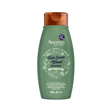 Fresh Greens Blend Sulfate-Free Shampoo with Rosemary, Peppermint & Cucumber to Thicken & Nourish, Clarifying & Volumizing Shampoo for Thin or Fine Hair, Paraben-Free, 18 fl oz
