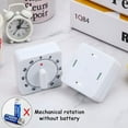 2 Pieces 60 Minute Kitchen Timer 1 Hour Visual Kitchen Clock Timer Mini