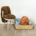 thumbnail image 5 of Donna Sharp Plush Knit Throw Rust, 5 of 5