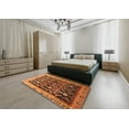 thumbnail image 5 of Ahgly Company Machine Washable Indoor Rectangle Traditional Orange Area Rugs, 7' x 9', 5 of 7