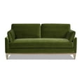 thumbnail image 5 of Jennifer Taylor Home Pasadena 75.5" Modern Farmhouse Sofa, Olive Green Performance Velvet, 5 of 9