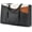 Black-brown-beige 15.6 Inch, variant on Laptop Tote Bag for Women 15.6 Inch Waterproof Leather Computer Bags Business Office Work Briefcase Black