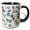 Black/White, variant on 3drose, Colorful Retro Scooter Print - White, 11oz Mug