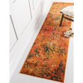 thumbnail image 1 of Unique Loom 3127255 2 ft. 7 in. x 10 ft. Ivy Jardin Runner Rug, Orange, 1 of 2