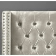 thumbnail image 4 of Aiden Cream Velvet Twin Bed-Color:Cream Velvet,Style:Contemporary, 4 of 4