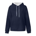 thumbnail image 4 of Ccpelsie Toddler Solid Casual Pocket Hoodie Boys Fall Casual Warm Sweatershirt Pullover for Daily(Navy,8-9 Years), 4 of 5
