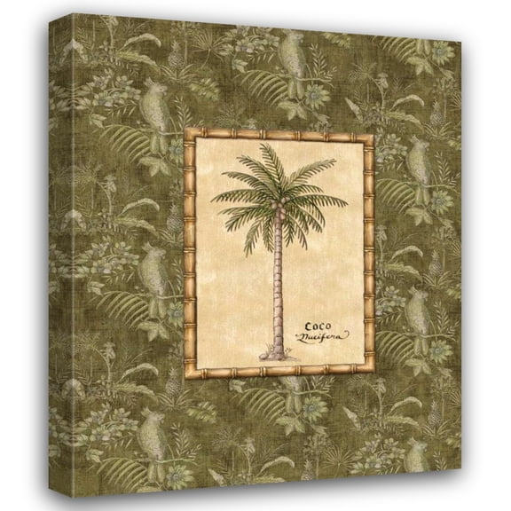 Charlene Audrey 15x18 Gallery Wrapped Canvas Wall Art Titled - Vintage Palm III
