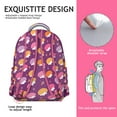 thumbnail image 3 of Cute Cartoon Hedgehog Artistic Design Waterproof Bookbag - Lightweight Durable Backpack with Padded Straps & Organized Storage for School, Commuters, 3 of 3