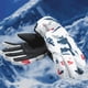 thumbnail image 3 of Guantes de invierno unisex para motocicleta, guantes térmicos con forro y puños elásticos anti-calor. rojo blanco, 3 of 7