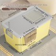 thumbnail image 1 of Large Capacity Semi/Fully Enclosed Cat Litter Box with Front & Top Entry – Splash-Proof Design, Easy-Clean, Includes Plastic Litter Sifter Shovel, Durable PP Material for Indoor Cats, 1 of 2