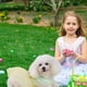 thumbnail image 4 of Falda para perros pequeños | Ropa de Pascua estilo princesa | Vestido suave y cómodo para todo tipo de clima | Ropa de casa verde, gris y blanca para cachorros | Traje de verano ligero y transpirable, 4 of 5