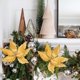 thumbnail image 5 of 1Pcs Christmas Tree Decoration Simulation Flower - Cloth Material Simulation Flower - Wedding/Party/Hall Scene Decoration - Holiday Gift, 5 of 6
