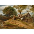 thumbnail image 3 of John Linnell 24x18 Black Modern Framed Museum Art Print Titled - A View Near Hampstead (1827), 3 of 5