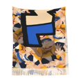 thumbnail image 6 of Lsque Sml Jeffy Pattern Women's Traditional Scarf Wrap Tassel Shawl Fringes Neck Head Shawl Retro Scarf, 6 of 8