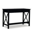 thumbnail image 5 of Linon Dalton Pine Wood One Drawer Laptop Desk in Black, 5 of 19