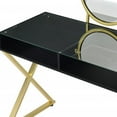 thumbnail image 4 of HomeRoots 42" Black and Gold Mirrored Dresser, 4 of 7