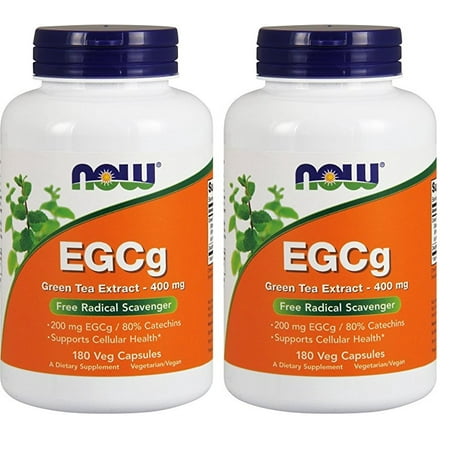 Now Foods - EGCg Green Tea Extract 400 mg 180 Veg Capsules (Pack of