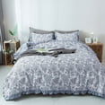 thumbnail image 2 of Kasentex Border Trim Design Quilted Comforter Set, 100% Cotton, 2 of 9