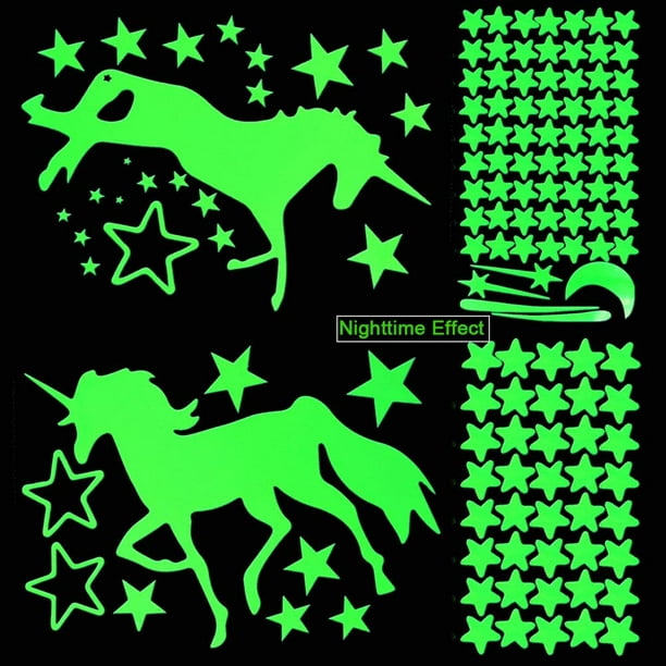 Stickers phosphorescents étoiles filantes – CHAMBRE ENFANTS Phosphorescents  - Ambiance-sticker