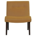 thumbnail image 2 of New Pacific Direct Alexis 17" Bonded Leather Accent Chair in Caramel Brown, 2 of 2