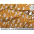 thumbnail image 3 of Soimoi Poly Georgette Fabric Jellyfish & Seahorse Ocean Decor Fabric Printed Yard 42 Inch Wide, 3 of 3