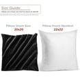 thumbnail image 3 of Nestl Velvet Throw Pillow Covers Solid Square Soft Decorative Pillow Cover for Sofa, 18" x 18", Black, Pack of 2, 3 of 8