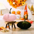thumbnail image 5 of Adorno de calabaza artificial suave relleno muñeca decoración de escritorio para otoño Halloween regalo de decoración de acción de gracias, amarillo Feliz Sencillez, 5 of 5