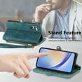 thumbnail image 6 of Feishell for Samsung A14 5G Case Wallet, Retro High Quality Zipper Pouch PU Leather Strap Flip Case with Magnetic Closure,[RFID Blocking] Card Holder Kickstand for Samsung Galaxy A14 5G, Green, 6 of 12