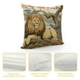 thumbnail image 4 of MLJA Lion Pattern Pillow, Unicorn Pillow, Animal Print Pillow Cover, Olive Green Pillow Cover, Decorative Floral Pillow Cover, Pillow, Boho Throw Pillow Cover,  Square Pillow Cover, 4 of 5