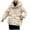 White-35, variant on HTNBO Womens Baggy Puffer Jackets Winter Warm Down Coat Hooded Quilted Lightweight Active Outdoor Parka Anorak Outwear