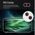 thumbnail image 4 of CASELIX Camera lens protector for iPhone 14, Glitter Pink Metal Tempered glass circle Screen Camera Protection for iPhone 14 (Red Glitter), 4 of 5