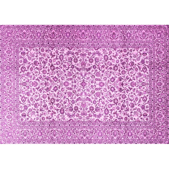 Ahgly Company Indoor Rectangle Persian Pink Traditional Area Rugs, 7' x 9'