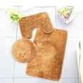 thumbnail image 1 of Clearance!Ymkly Home Decor,Cover Bathroom Plain Color Rug Lid Bathmats Toilet Set 3pc Mat Solid Bathroom Products,Rug, 1 of 2