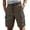 Coffee, variant on CCRFTGI Shorts for men Cargo Casual Drawstring Waist Work Shorts Loose Fit Hiking Short with Multi Pockets Black L