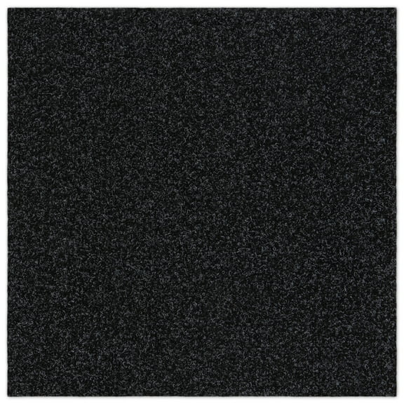 Asheville Black Residential 18 in. x 18 in. Peel and Stick Carpet Tile Square 27 Sq. Ft. 12 Tiles Per Box