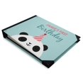 thumbnail image 1 of Darling Souvenir Blue Panda & Festive Cap Printed Hardbound Cover PersonalizedGuestbookFor Birthday PartyGuestSign InBookRegistry-9 x 12 Inches, 1 of 4