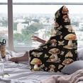 thumbnail image 4 of Mushroom Moth Hooded Blanket Wearable Hooded Blanket Cover Blanket Shawl Warm Robe Shawl Blanket Is Perfect For Bed And Couch Travel And Also A Great Surprise For The Holidays 60"x80" For Adults, 4 of 6