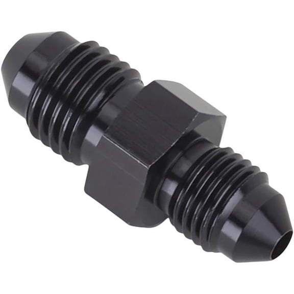 Aluminum Flare Reducer Adapter, Black, -3 AN to -4 AN