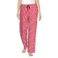 thumbnail image 2 of Lsque Colorful Sprinkles Donuts Print Women's Pajama Pants, Lounge Pant - Comfortable Home Wear,Elastic Waistband, Stylish Design-Medium, 2 of 9