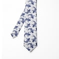 thumbnail image 2 of Necktie, Japanese Carp Sketch, 3.7", Navy Blue White, by Ambesonne, 2 of 4